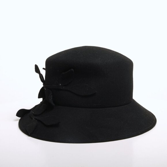 Betmar Leaves Wool Bowler Hat Black Women One‎ Size main image 4
